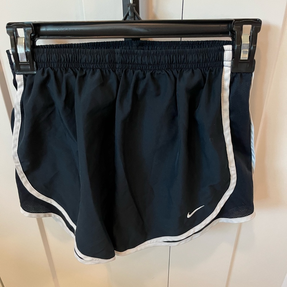 Nike size small navy blue running shorts
